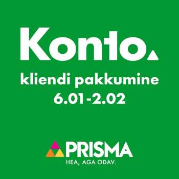 Kaupluse Prisma kliendileht - 06.01.2022 - 02.02.2022.