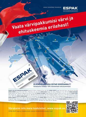 Kaupluse ESPAK kliendileht - 11.05.2022 - 15.07.2022.