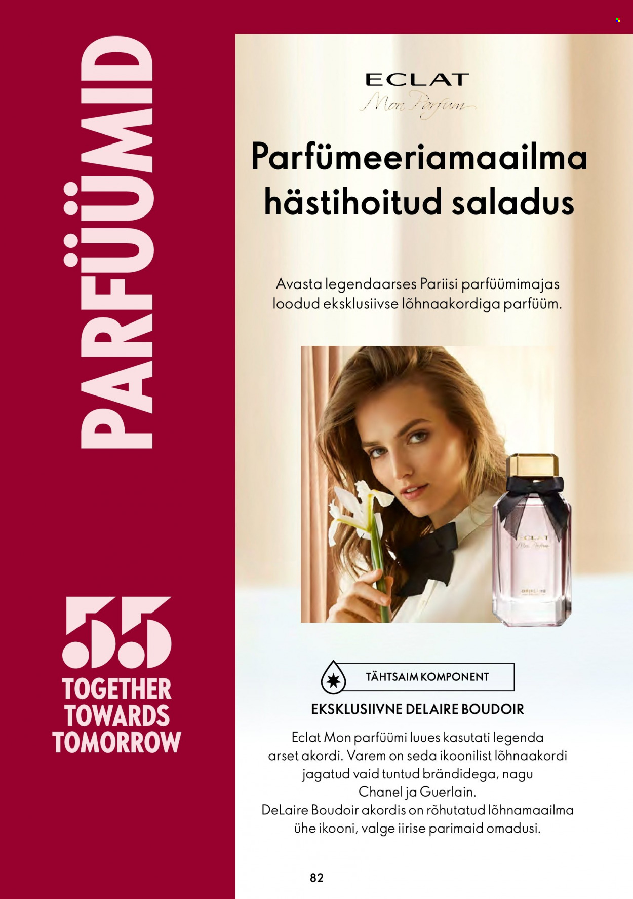 Kaupluse Oriflame kliendileht - 03.08.2022 - 23.08.2022 - soodustooted - eclat, chanel, parfüüm. Lehekülg 82.