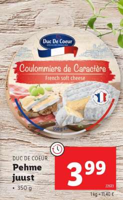 DUC DE COEUR Pehme juust