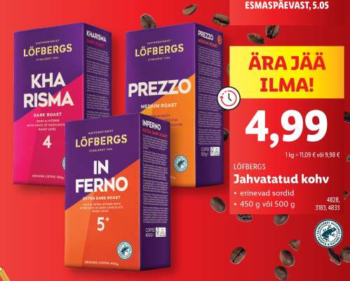 LÖFBERGS Jahvatatud kohv