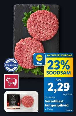 GRILL&FUN Veiselihast burgeripihvid