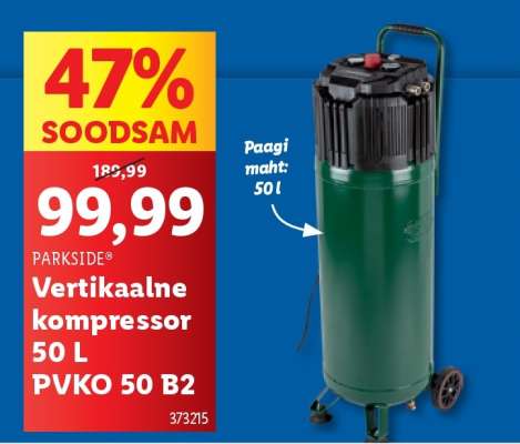 PARKSIDE Vertikaalne kompressor 50 L PVKO 50 B2