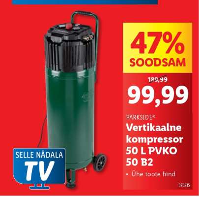 PARKSIDE Vertikaalne kompressor 50 L PVKO 50 B2