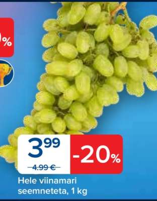 Hele viinamari seemneteta, 1 kg