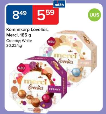 Kommikarp Lovelies, Merci, 185 g