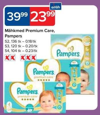 Mähkmed Premium Care, Pampers