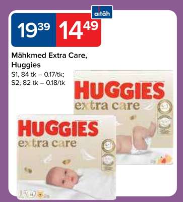 Mähkmed Extra Care, Huggies