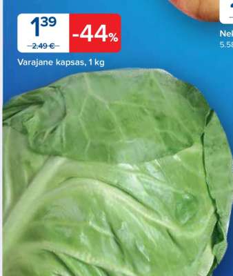 Varajane kapsas, 1 kg