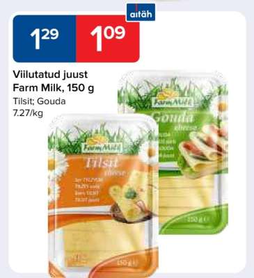 Viilutatud juust Farm Milk, 150 g