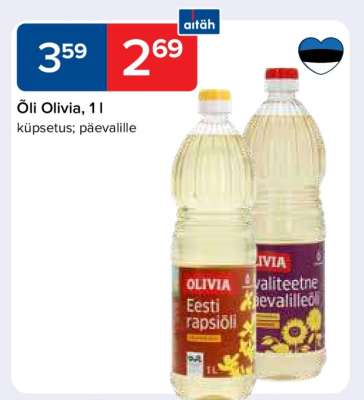 Õli Olivia, 1l