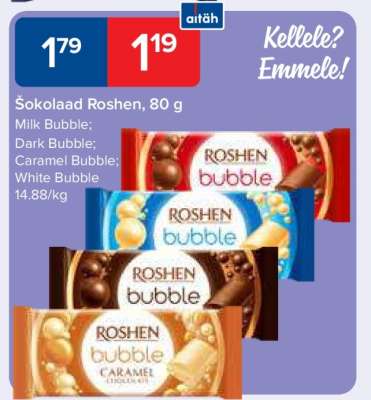 Šokolaad Roshen, 80 g