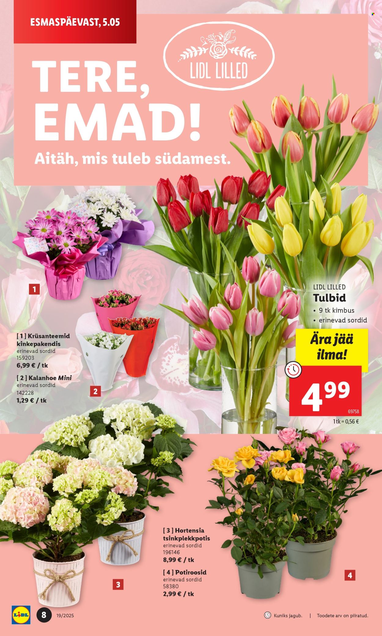 Lidl kliendileht - 08.05.2025 - 11.05.2025. Lehekülg 1