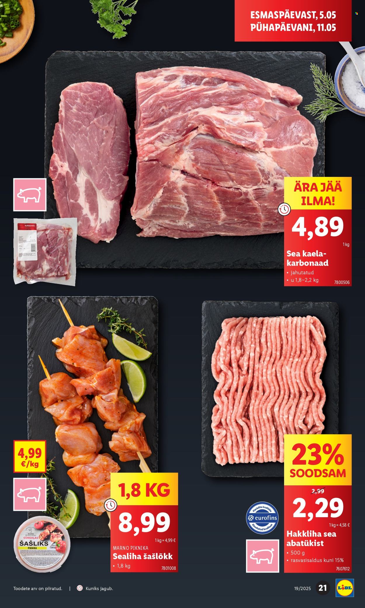 Lidl kliendileht - 08.05.2025 - 11.05.2025. Lehekülg 1