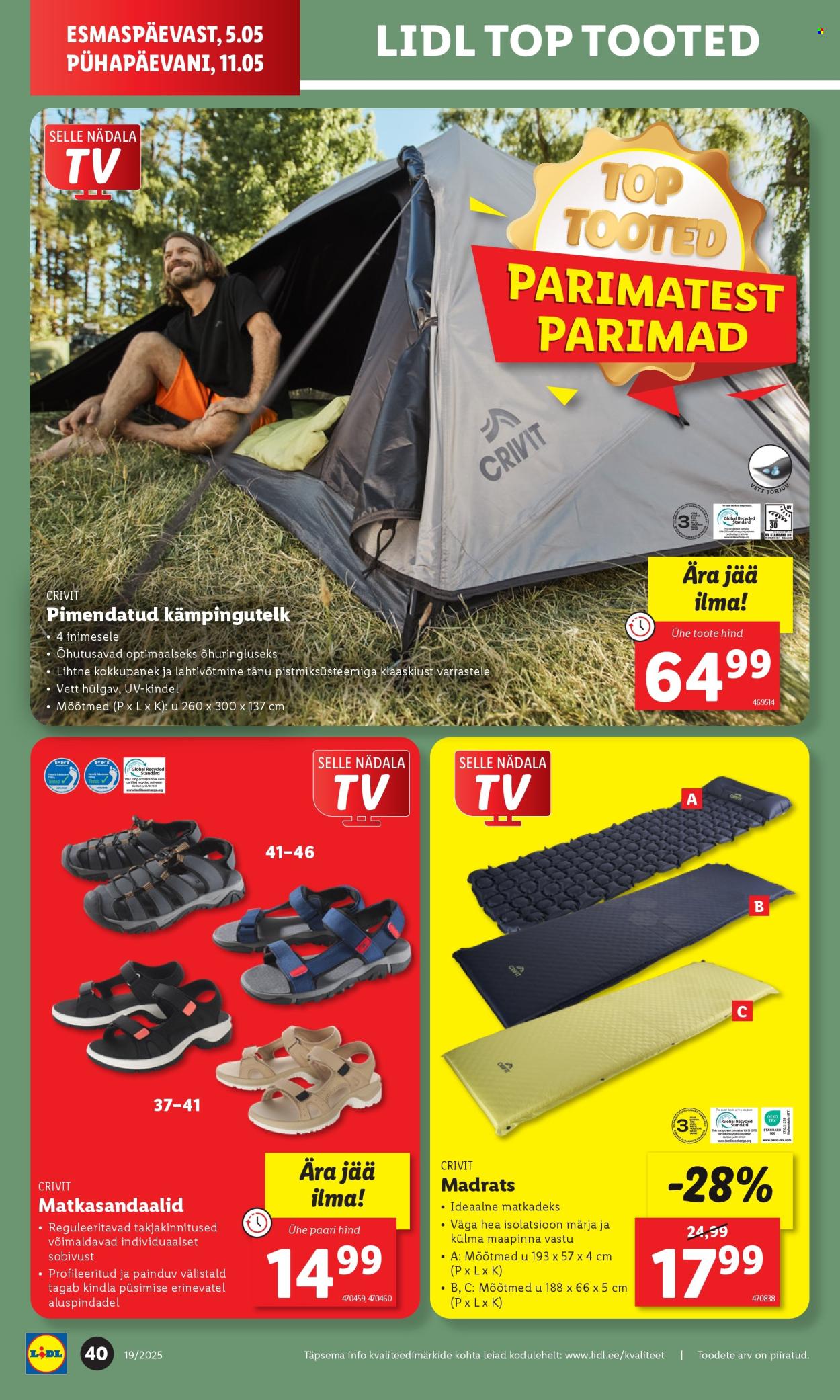 Lidl kliendileht - 08.05.2025 - 11.05.2025. Lehekülg 1