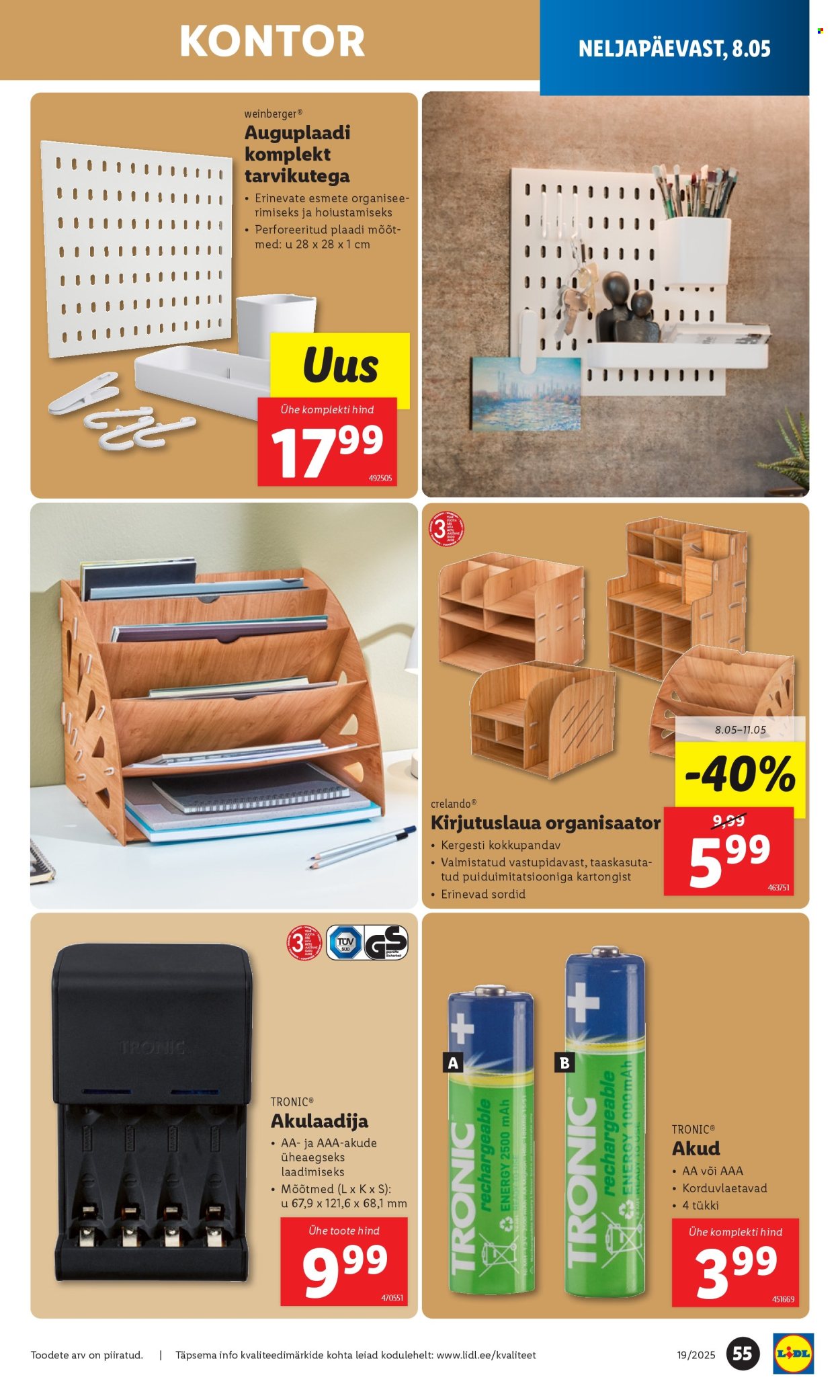 Lidl kliendileht - 08.05.2025 - 11.05.2025. Lehekülg 1