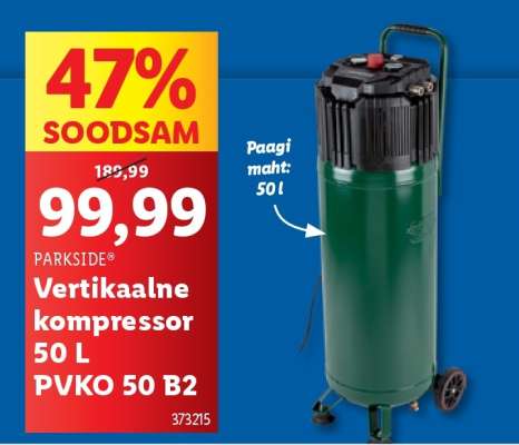 PARKSIDE Vertikaalne kompressor 50 L PVKO 50 B2