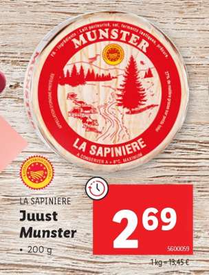 LA SAPINIERE Juust Munster