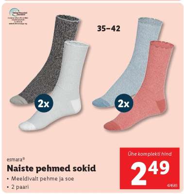 esmara® Naiste pehmed sokid