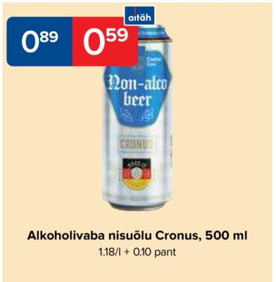Alkoholivaba nisuõlu Cronus, 500 ml
