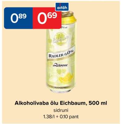 Alkoholivaba õlu Eichbaum, 500 ml