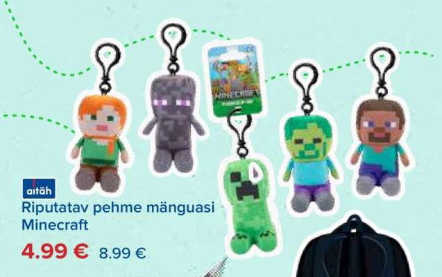 Riputatav pehme mänguasi Minecraft
