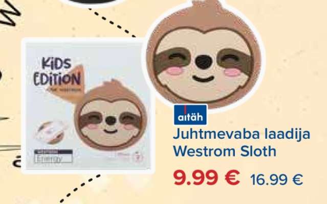 Juhtmevaba laadija Westrom Sloth