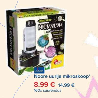 Noore uurija mikroskoop