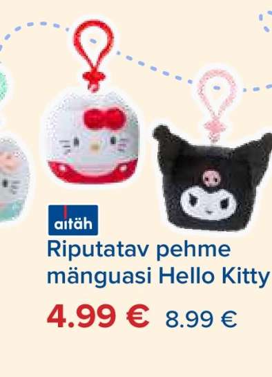 Riputatav pehme mänguasi Hello Kitty
