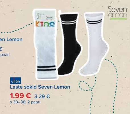 Laste sokid Seven Lemon