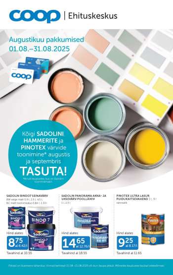 Kaupluse Coop kliendileht - 01.08.2025 - 31.08.2025.