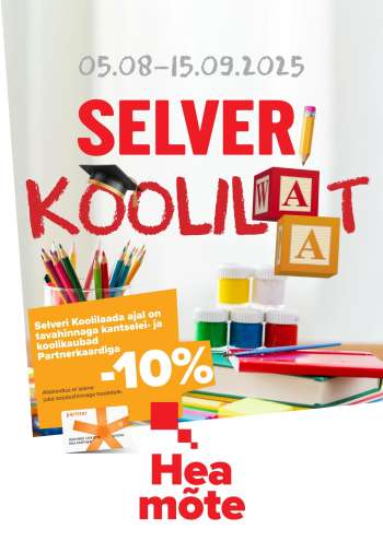 Kaupluse Selver kliendileht - 05.08.2025 - 15.09.2025.