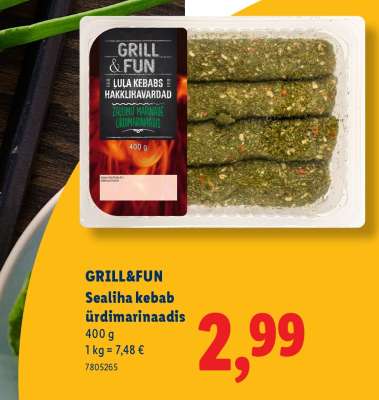 GRILL&FUN Sealiha kebab ürdimarinaadis