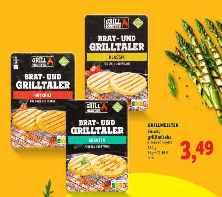 GRILLMEISTER Juust, grillimiseks erinevad sordid