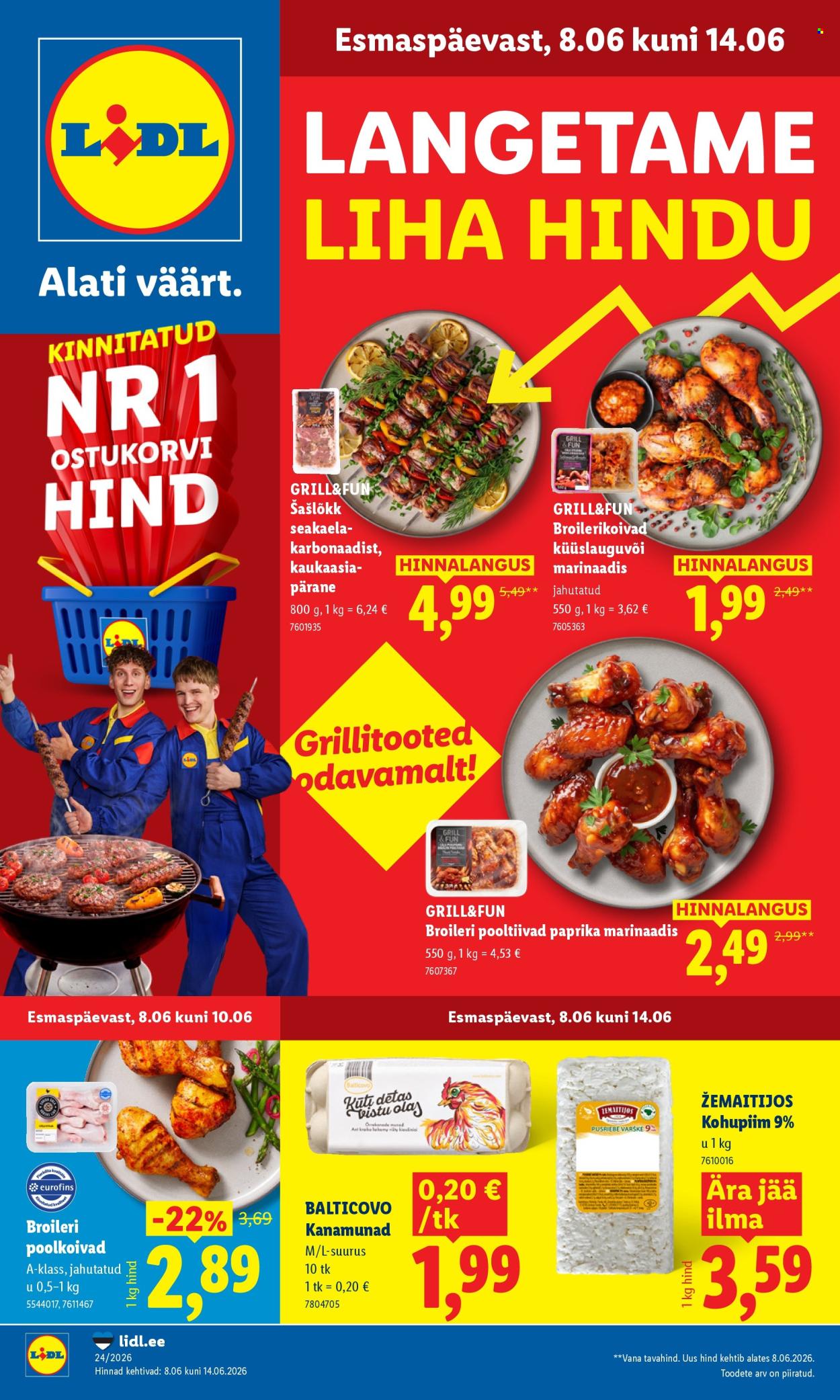 Lidl kliendileht - 08.06.2026 - 14.06.2026. Lehekülg 1