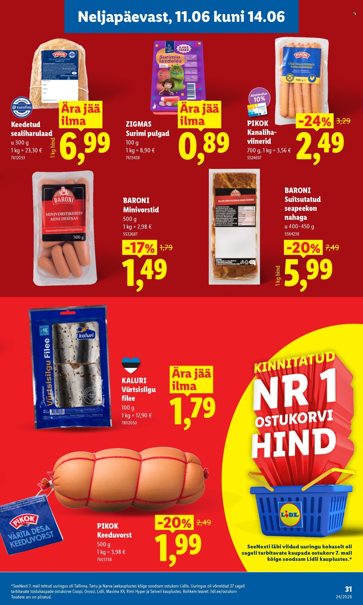 Lidl kliendileht - 08.06.2026 - 14.06.2026. Lehekülg 31