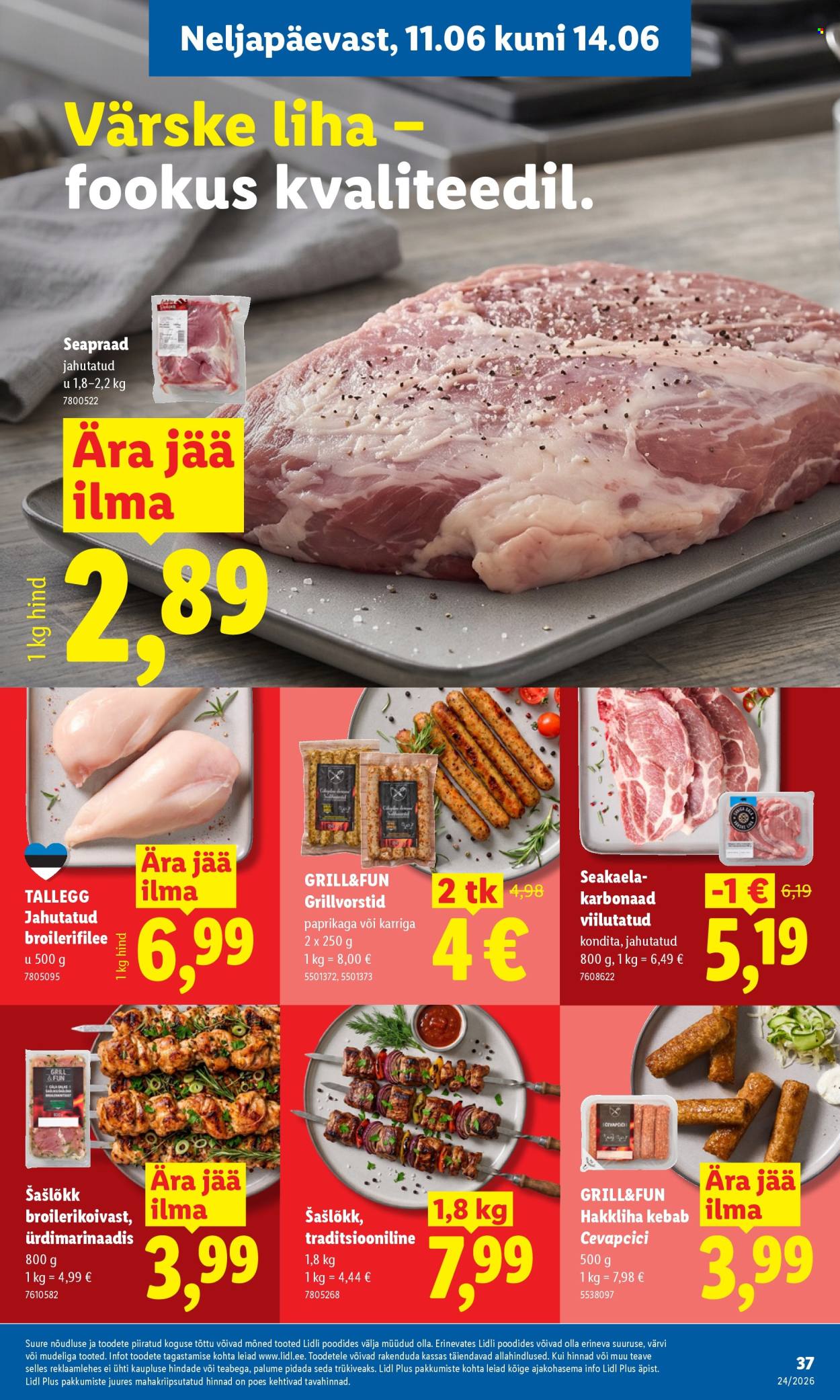 Lidl kliendileht - 08.06.2026 - 14.06.2026. Lehekülg 37