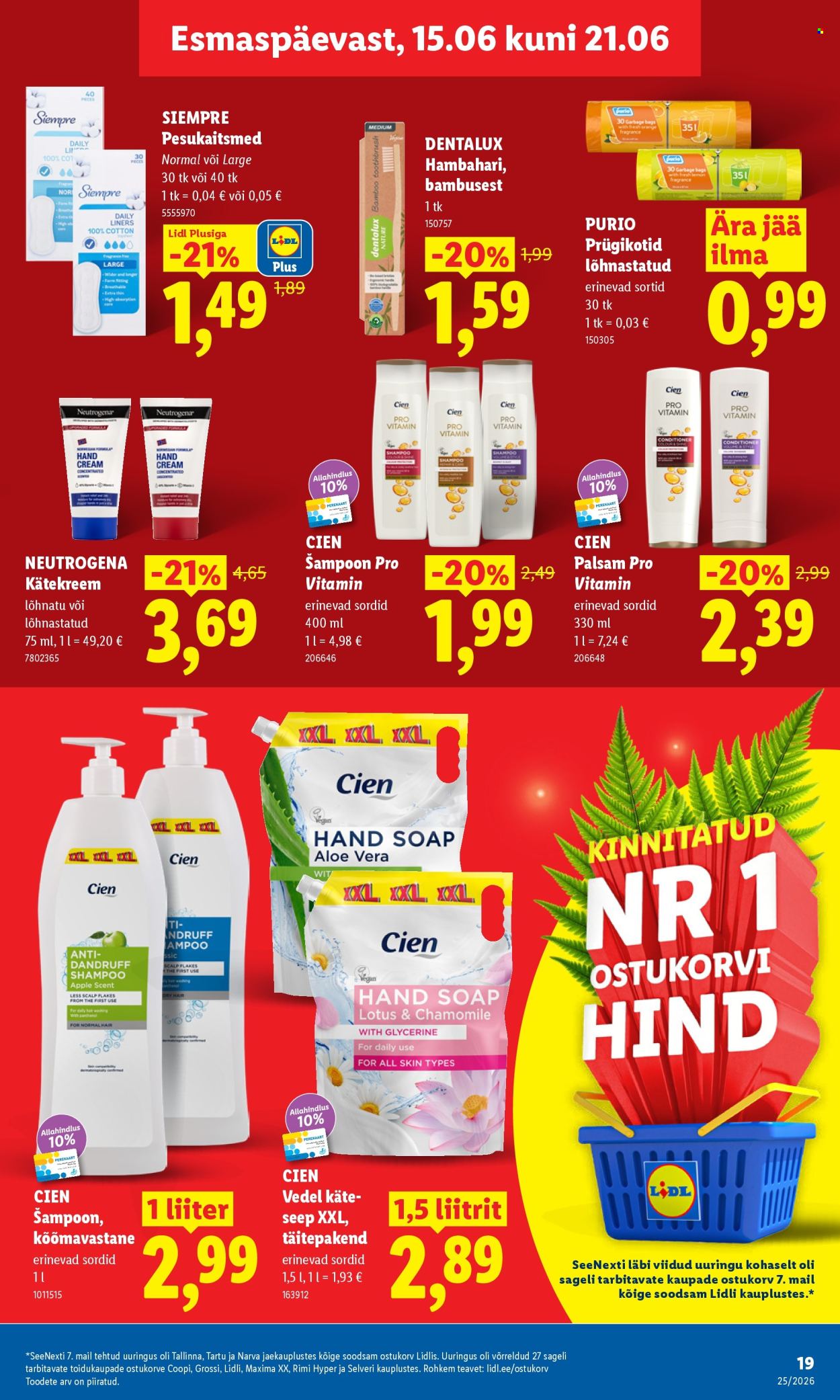 Lidl kliendileht - 15.06.2026 - 21.06.2026. Lehekülg 19