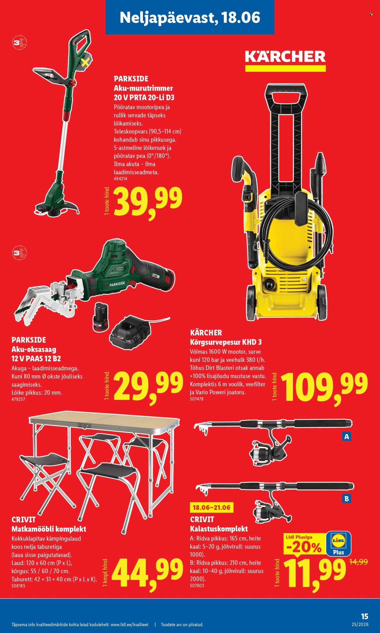 Lidl kliendileht - 15.06.2026 - 21.06.2026. Lehekülg 15