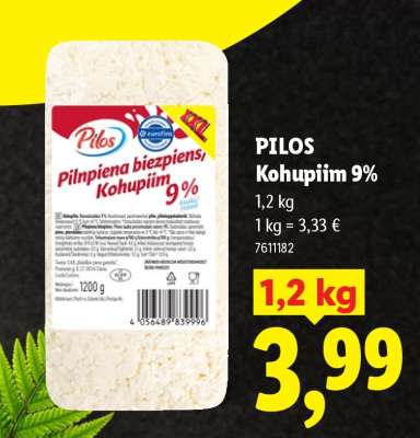 Pilos Kohupiim 9%