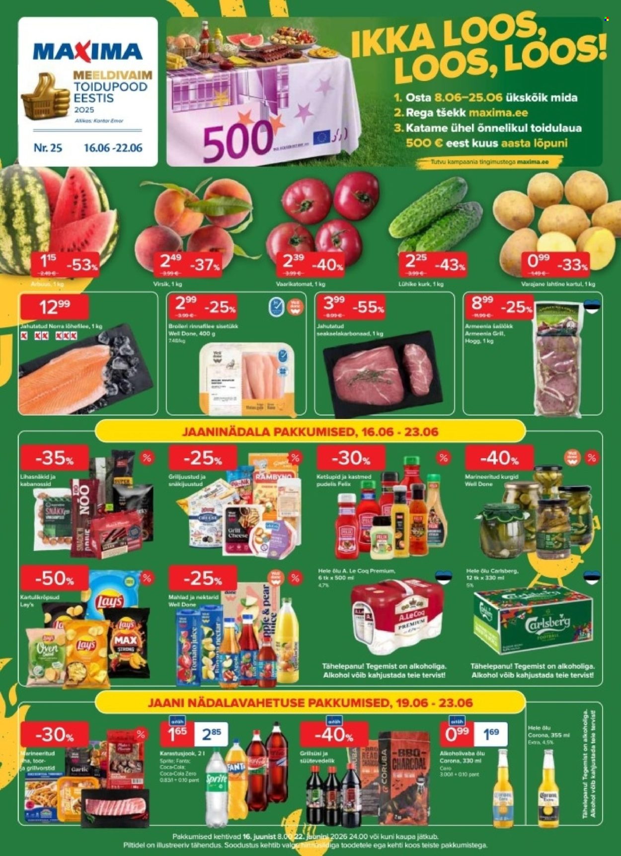Maxima kliendileht - 16.06.2026 - 22.06.2026. Lehekülg 1
