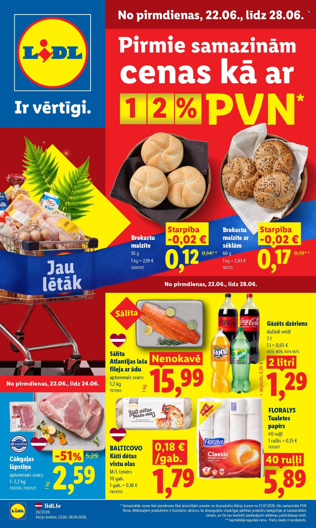 Lidl kliendileht - 22.06.2026 - 28.06.2026. Lehekülg 1