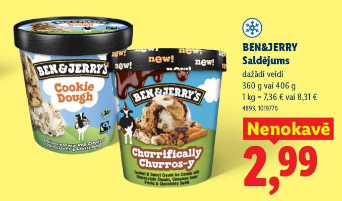 BEN&JERRY'S Saldējums