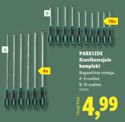 PARKSIDE Kruvikeerajate komplekt