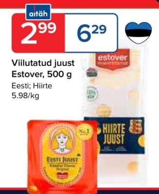 Viilutatud juust Estover, 500 g