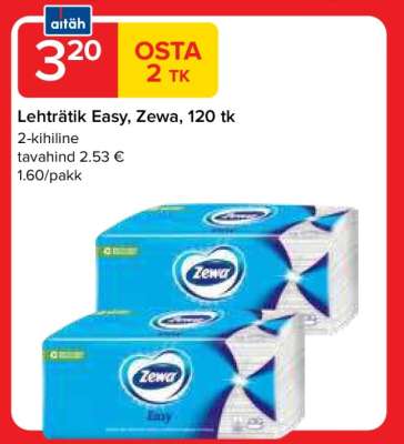 Lehträtik Easy, Zewa, 120 tk