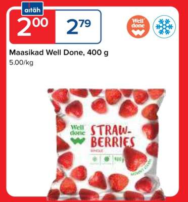 Maasikad Well Done, 400 g