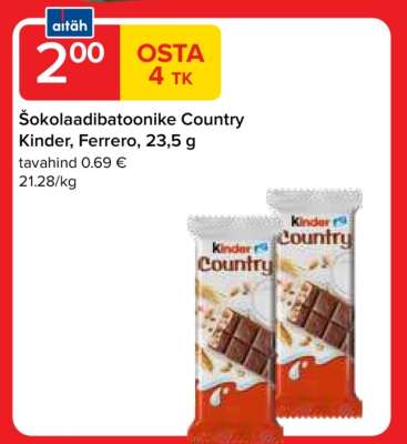Šokolaadibatoonike Country
