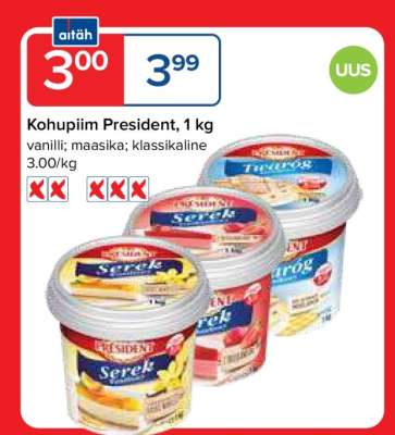 Kohupiim President, 1 kg