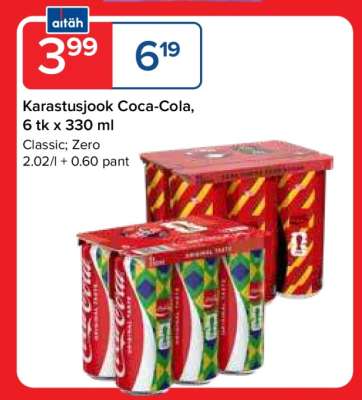 Karastusjook Coca-Cola, 6 tk x 330 ml